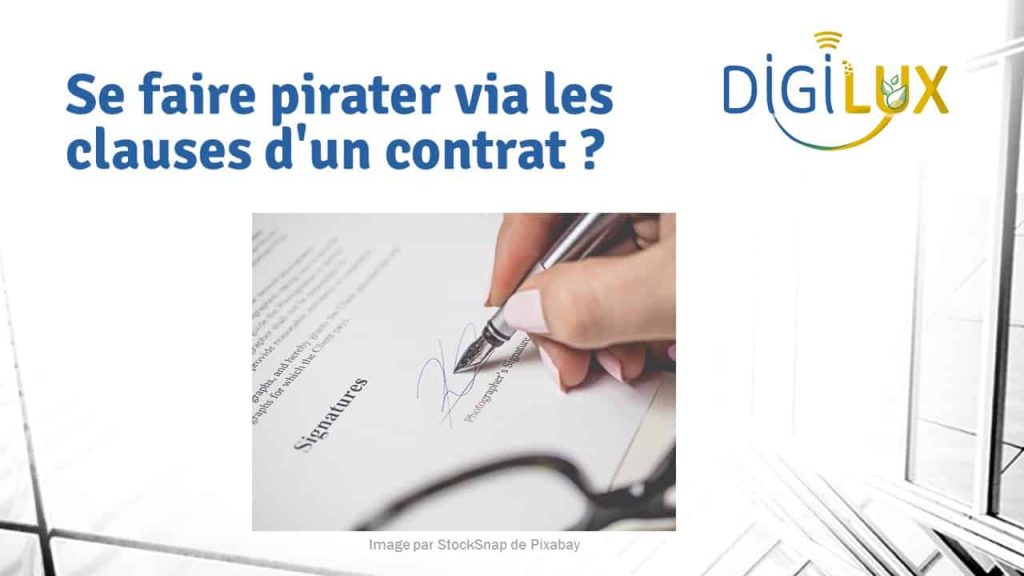 Se faire pirater via les clauses d'un contrat