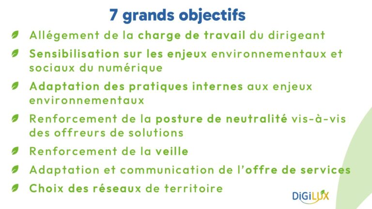 7 grands objectifs